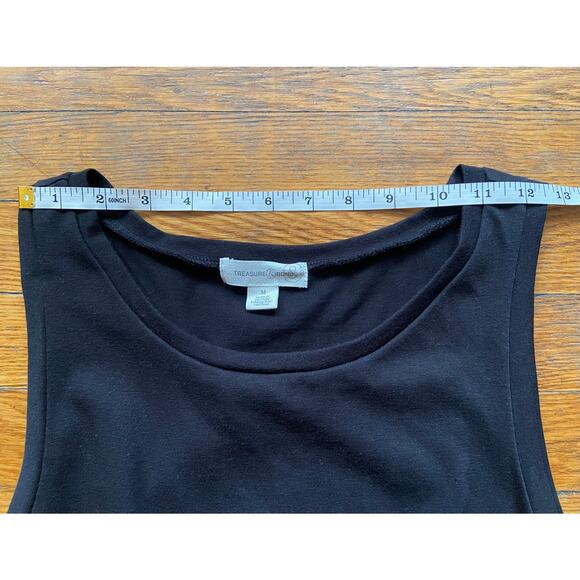 TREASURE & BOND Black Knit Tank Dress sz M - Picture 9 of 10